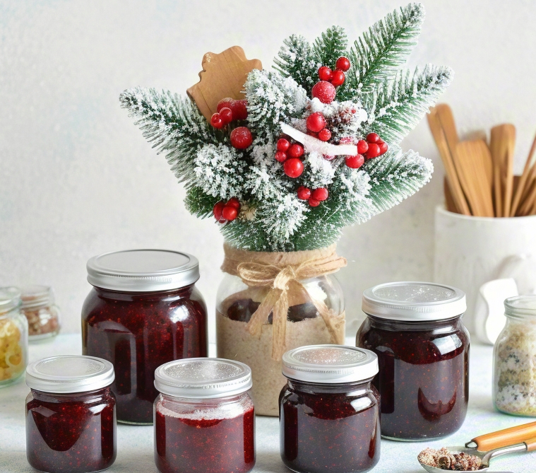 10 DIY Christmas Presents Made from Mini Glass Jars