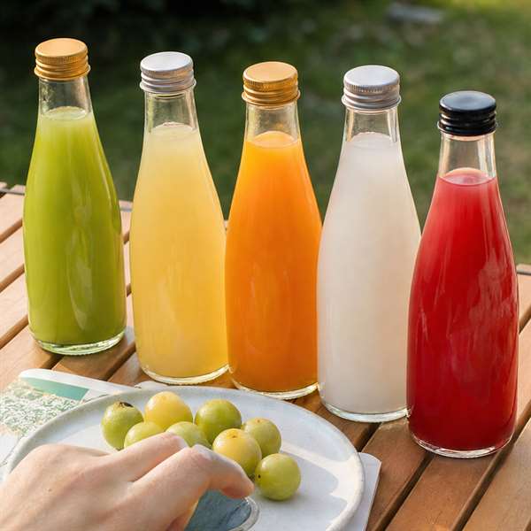 Glass Juice Bottle