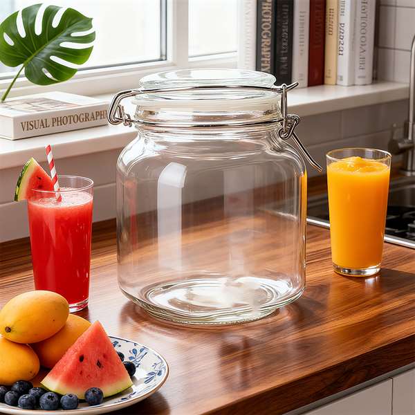 Glass Pickle Jar