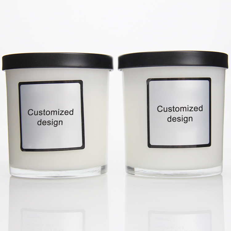 Customized Luxury Frosted Empty Glass Candle Jars, Suppliers in China ...