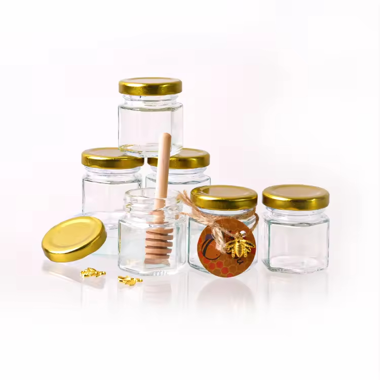 Glass Honey Jar