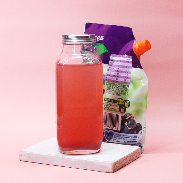 Glass Juice Bottle